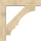 Ekena Millwork Balboa Block Rough Sawn Bracket w/ Offset Brace, Douglas Fir, 8"W x 44"D x 44"H BKT0806X44X44BOA05RDF - alternate 3